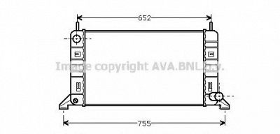 AVA QUALITY COOLING fd2080 -  Радиатор, охлаждение двигателя